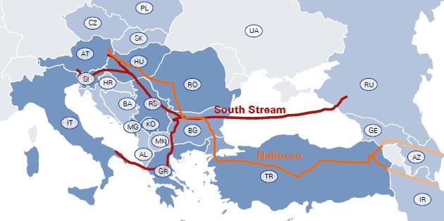 표 1. 나부코와사우스스트림파이프라인의비교 나부코 Nabucco 사우스스트림 South Stream 길이 3,300km 육상파이프라인 3,700km( 해저파이프라인 1,000 km) 수송량 잠재적가스공급원 1 단계연간 80 억입방미터 2020 년이후 : 연간 310 억입방미터 아제르바이잔, 투르크메니스탄, 카자흐스탄, 이집트, 이란, 이라크 투자비용 90