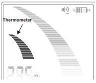 [Thermometer] Thermometer는헤드의온도를표시합니다. 표시바상태 1 상당한시간동안라이트사용가능 4 과열되기시작 7 이지점에서라이트를꺼야한다 11 과열 * 헤드가냉각될때까지기다린다 라이트가뜨거운지환자에게확인합니다. 뜨거운경우에는라이트를조금멀리합니다. 유리를단단한물체에부딪치지않도록조심합니다.