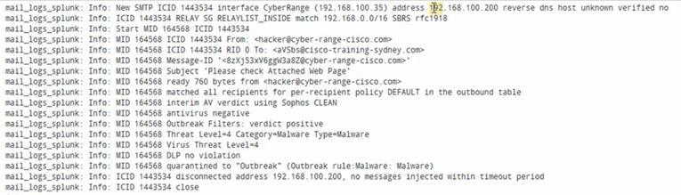 Computer Attack > Email 위협 / 차단 평판기반차단 Main > Email Security > Message in Quarantine & Interesting