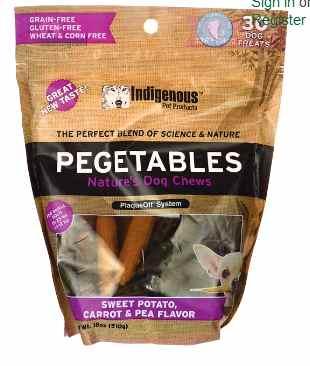 151 PEGETABLES Nature's Dog Chews - Sweet
