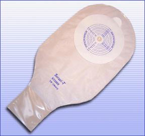 3. 장루의유형 (2) 비조절성장루 (incontinent ostomy) - 소량의점액분비, 괄약근이없어조절능력이없음 - 변이계속스며나오므로주머니 (colostomy bag), 장루주머니 (Pouching) 사용 - 목적 *