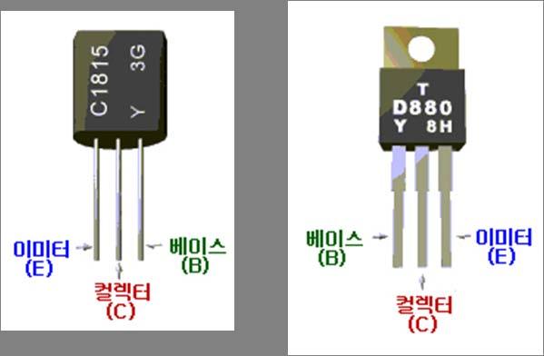 주어진회로에따라서다른종류의 Transistor 를받을수도있으니사전에 Transistor 의종류와 Lead 의위치를확인해야한다.