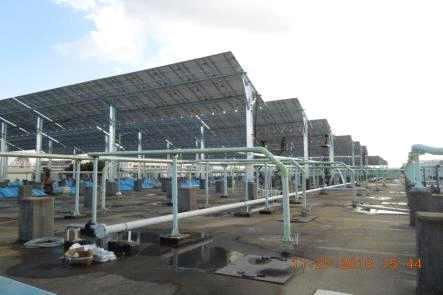 2 서울서남물재생센터, 태양광발전소설치서울시서남물재생센터는 2014년총 46,296m 2 규모의부지에 12,000 장의태양광모듈을설치하여연간 910 가구에서사용할수있는전기생산이가능한태양광발전소의가동을시작하였다.