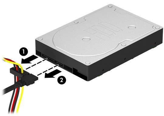 3.5 인치하드드라이브분리 참고 : 이전하드드라이브를분리하기전에하드드라이브의데이터를백업해야데이터를새하드드라이브로전송할수있습니다. 1. 컴퓨터를열지못하게하는모든보안장치를제거 / 분리합니다. 2. 컴퓨터에서모든이동식미디어 ( 예 : CD 또는 USB 플래시드라이브 ) 를제거합니다. 3. 운영체제에따라컴퓨터를적절히종료한후모든외부장치의전원을끕니다. 4.