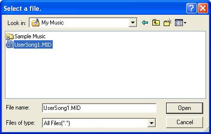 곡등의 MIDI 파일전송 컴퓨터에서로 MIDI 데이터전송 사용하는와컴퓨터 OS 에따라메뉴와화면표시가아래의지침과는다를수있습니다. 1 2 3 4 컴퓨터에를연결합니다. 컴퓨터바탕화면에서 Musicsoft Downloader 의단축아이콘을더블클릭합니다.