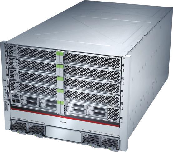 SPARC T5-8 Server 주요특징 - 최대 8 SPARC T5-8 프로세서까지선형확장, 1-홉 (hop) 짧은대기시간 - 오라클이지금까지출시한것중최대이자, 최신의 SPARC T-시리즈서버 - 이전세대에비해처리속도성능 2배증가및단일스레드성능 1.
