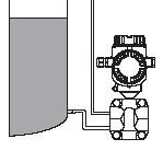 측에연결, Tank 내의액체의 Head 압력은정확하게액위의높이와비례하기대분에 Head