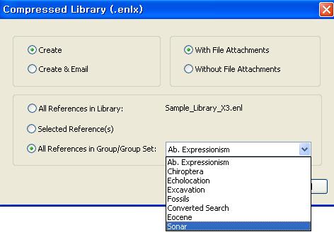 다른서지관리프로그램으로만들어진데이터베이스변환 ProCite 혹은 Reference Manager 데이터베이스를 EndNote X3 라이브러리로변환할수있습니다. - File 메뉴 Open Open Library 를클릭합니다.
