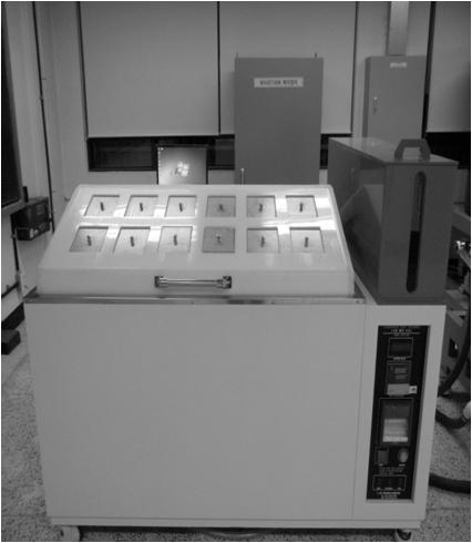condensation chamber test는 Figure 17과같이 chamber 바닥에정수를채우고 40 온도로유지하고 15 기울기의