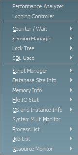2-8. Main Menu Maxgauge for SQL Server Real Time Monitor