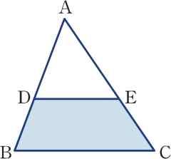 오른쪽그림의 ABC 에서 D F와 E, G는각각 AB, AC 의삼등분점이다. 이때, PQ 의길이를구하여라. 58) 59.