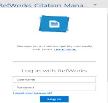 Refworks Citation Manger 추가.