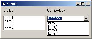 ListBox( ) 와 ComboBox( ) ListBox