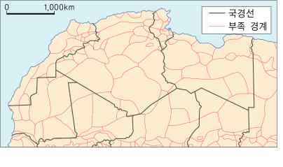 2. 국경선 - 국토의형태를결정 아프리카의국경선 자연적경계 인위적경계 산맥 강 호수