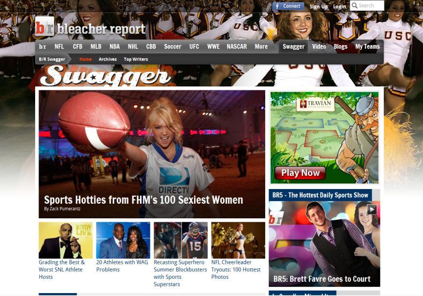 04 Sports >II.Key Websites Bleacher Report - URL : www.bleacherreport.