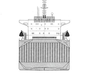 Bulk Carrier 의화물창구획배치 화물창구획의각종탱크배치 Upper Stool Corrugated