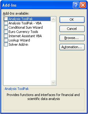Windows XP, Excel 2003