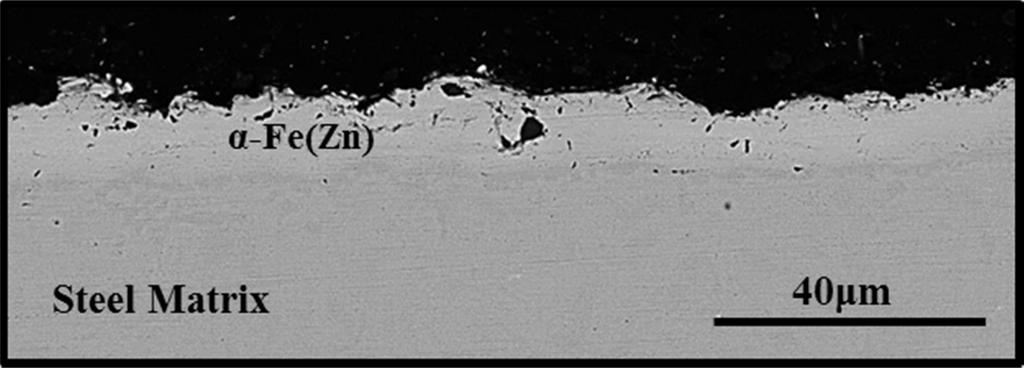 200 대한금속 재료학회지 제57권 제3호 (2019년 3월) Fig. 10. Cross-sectional SEM micrograph of hot stamped GA steel after sand blasting Fig. 12.