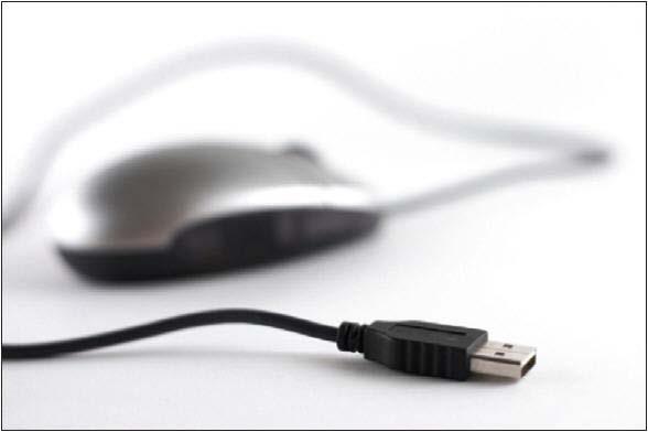 입력장치 - 마우스 ( 계속 ) USB 마우스 USB 포트에연결 별도의마우스포트가마련되지않거나키보드포트와혼용되는포트 1