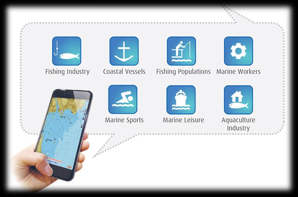 2. 보유기술소개 : 해양 IT 솔루션 (2/3) 스마트기기용전자해도 Electronic Navigation Chart for Smart