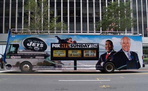 Digital Display on the Bus 디지털디스플레이버스 ( 인터넷네트워킹가능 ) 주요내용 - 2009 NFL 풋볼시즌에 Fox