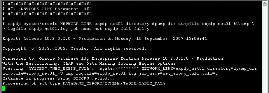 dumpfile=expdp_net01_%u.dmp logfile=expdp_net01.