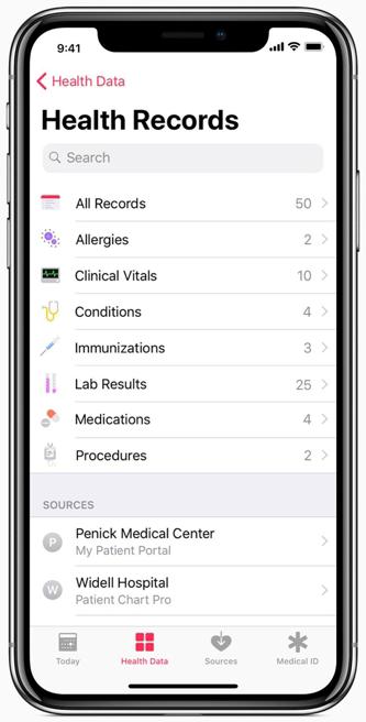 2018/01/25 애플, 개인의료기록저장건강관리앱공개 애플이아이폰에개인의의료기록을병원으로부터받아저장할수있는건강관리앱을 24 일 ( 현지시간 ) 공개했다. 이앱을사용하면의사가처방한약품목록이나콜레스테롤수치등임상데이터를의료기관으로부터직접전송받아아이폰에저장해놓을수있게된다.