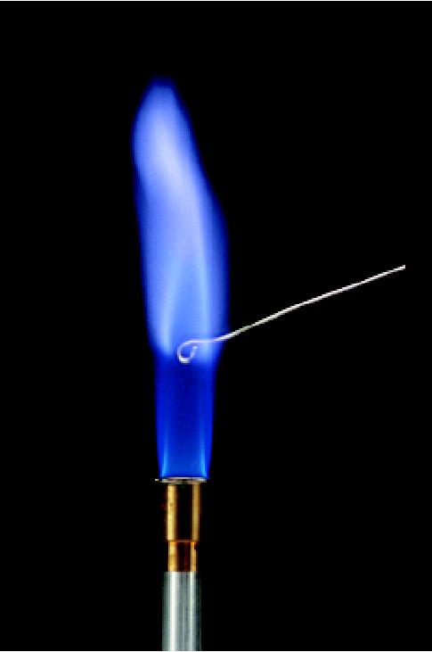 냄새로확인가능하나붉은리트머스시험지를푸르게변화시킴 - 나트륨양이온 : 불꽃테스트로존재를확인가능 (