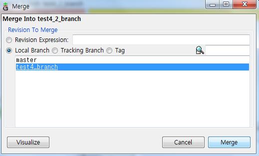 test_4_branch 를 Merge 하는과정 