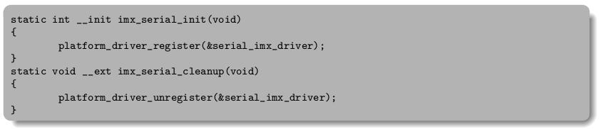 c file 에있는 imx serial port driver 를예로써소개하고자함.