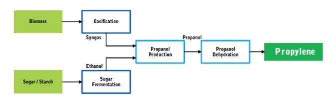 Bio-PP 생산공정 2) Thermochemical Production 공급원료 : Syngas 를만들수있는다양한