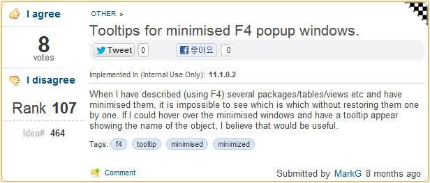 4-9 Tooltips for minimized F4 popup windows ( ID : 464