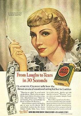 광고와소비자행동 26 < 그림 > 유명여배우 (Claudette Colbert) 를활용한 1930
