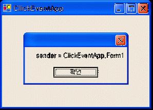 [ 예제 6.5 - ClickEventApp.cs] using System; using System.Windows.Forms; class ClickEventApp : Form { public ClickEventApp() { 실행결과 : // 생성자 this.text = "ClickEventApp"; this.
