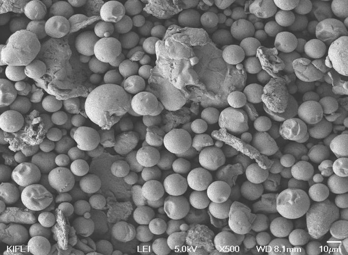 난연기능 nano 및 microcapsule의 개발 및 응용(Ⅰ) 또한 PVA 4 wt%는 유상액적 안정화제가 과량이 어서 안정화효과보다는 초기 액적 형성과정에 연속 상의 점도가 너무 커서 상대적으로 큰 입자가 형성 되기 때문으로 생각된다. Fig.