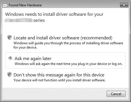 6 소프트웨어설치 아직 USB 케이블을연결하지마십시오. 프린터를컴퓨터에연결하여사용하려면드라이버를포함한소프트웨어를컴퓨터의하드디스크에복사 ( 설치 ) 하여야합니다. 설치과정은약 20분정도소요됩니다. ( 설치시간은컴퓨터환경이나설치할어플리케이션소프트웨어개수에따라다릅니다.) 화면은Windows Vista Ultimate 및 Mac OS X v.10.5.