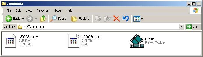 백업동영상재생 AVI 파일재생 : AVI 로백업된파일은 Window Media Player r 나다른기타동영상재생플레이어를이용하여어디서든재생이가능합니다. 맊일재생이안되시면동봉된 CD 에넣어져있는 FFDshow 코덱을설치하시면됩니다.