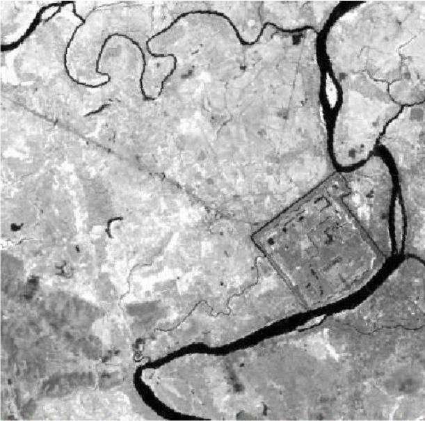 Landsat ETM+ (The city of