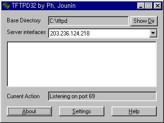 V3100 9 PC tftpdzip, tftpdexe TFTP PC TFTP 1921681218 Server interfaces