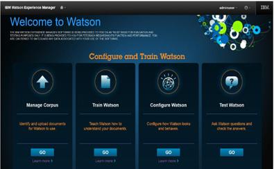 기획시리즈 인공지능 < 표 1> Watson 에코시스템의주요기능 왓슨에코시스템 Watson Developer Cloud Watson Content Marketplace 주요기능 Watson 과연계되는서비스를자신의환경에맞게작성하여탑재 (deploy) 할수있는기능을제공하고, 왓슨기반앱과서비스는