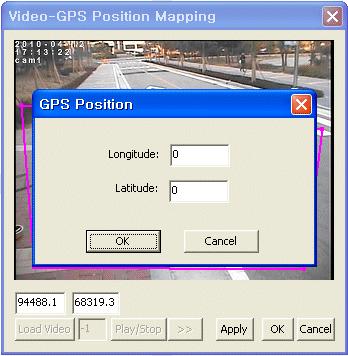 [Fig. 6] Mapping GPS and image coordinations Bilinear Interpolation은가장일반적인 Interpolation 방법으로서생성되는 pixel은가장가까운 4개의