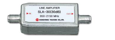 Satellite IF AMP APPEARANCE BS-L20 FEATURES PERFORMANCE Description Specification Frequency Range 950 ~ 2,350MHz Gain 13 db Noise