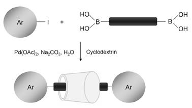 특집 사이클로덱스트린 - 염료로택산 ( 그림 5(b)). 21 상기합성법을사용한최초의 acetylene dye rot Axane 이보고된바있는데, 합성된 acetylene dye rotaxane 은형광 quenching 을억제하는효과가크고, 다양한중금속이온의검출에효과적으로사용될수있음이증명된바있다.