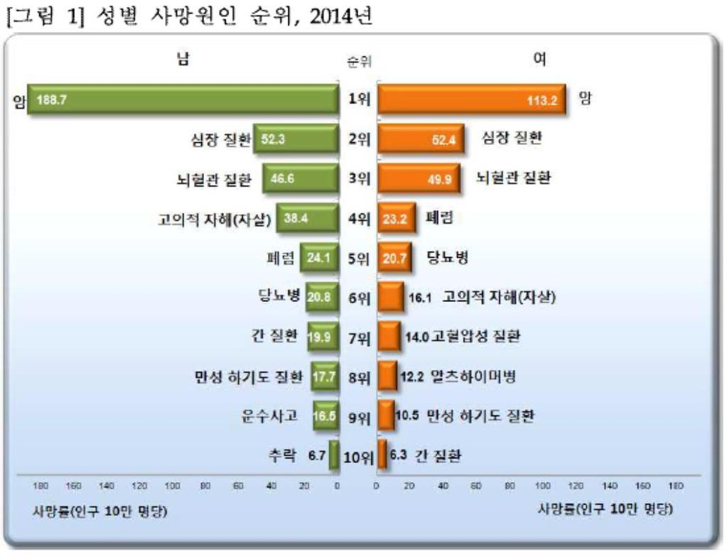 한국인의사망원인