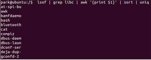 [lsof 명령어를이용한 glibc 라이브러리확인방법 ] 해결방법 업데이트버전설치 취약한 버전을사용하고있는경우 운영체제제조사홈페이지를방문하여패치방법확인 CentOS Debian Redhat Ubuntu GUN C Library http://lists.centos.org/pipermail/centos/2015-january/149413.