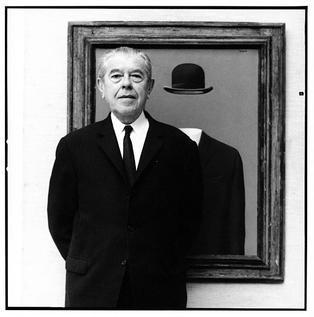 Photograph of Rene Magritte, in