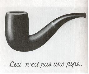 초현실주의화가마그리뜨 (Rene Magritte, 1898-1967) 이작품에는 이것은파이 프가아닙니다 라고써있다.