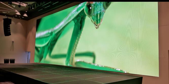 특히그랜드볼룸에는노베젤 (no-bezel) 형초대형 LED 미디어월 (16mx6m) 을설치하여, 웅장함을보여준다.