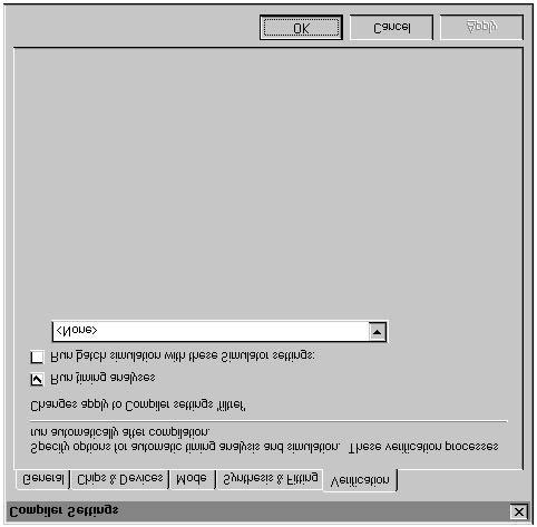 5 Specify Compiler Verification Settings Compiler Settings /, : 1 Compiler Settings