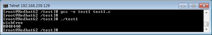 03 포맷스트링공격 포맷스트링공격의원리 포맷스트링문자를이용한메모리열람 wrong.c에서 char *buffer에문자열을입력할때 %x라는포맷스트링문자를추가 test1.c #include <stdio.